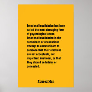 Affiches Invalidation Émotionnelle A Été Appelée ...