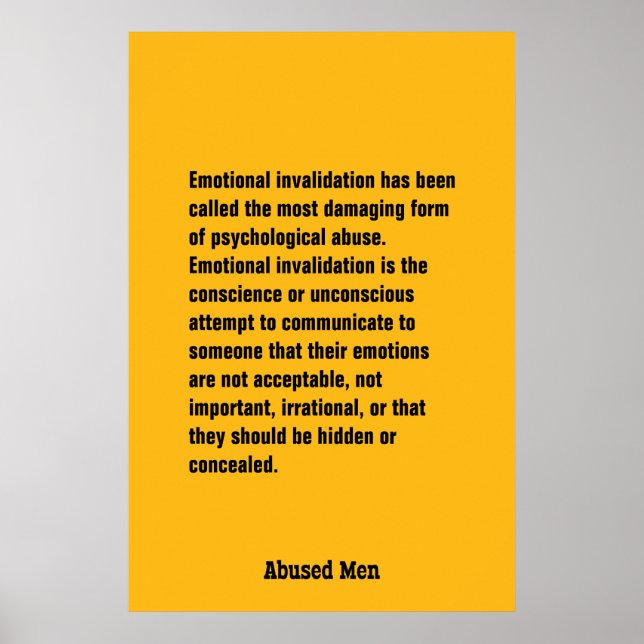 Affiches Invalidation Émotionnelle A Été Appelée ... (Devant)