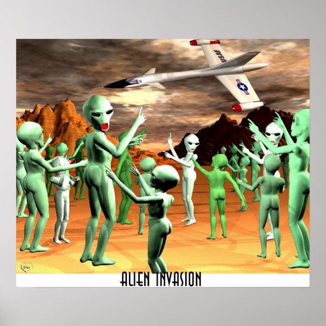 Affiches Invasion Alien1 (Devant)