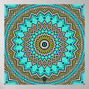 Affiches Inverser Mandala Mosaïque 2