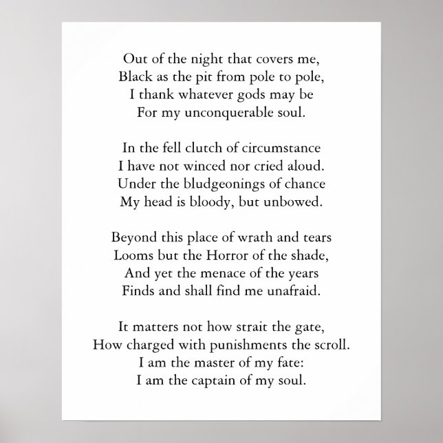 Affiches Invictus (Devant)