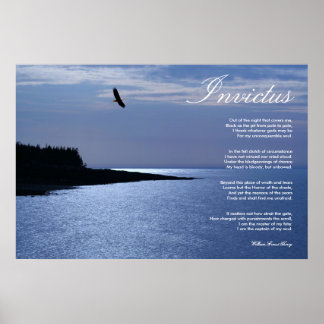 Affiches Invictus ~ Poème inspirant