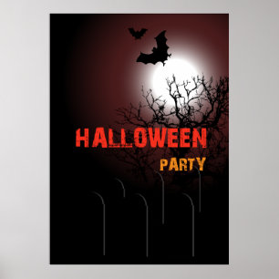 Affiches Invitation à la fête d'Halloween