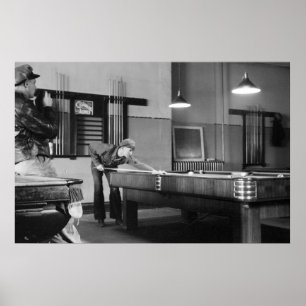 Affiches Iowa Pool Hall, 1940