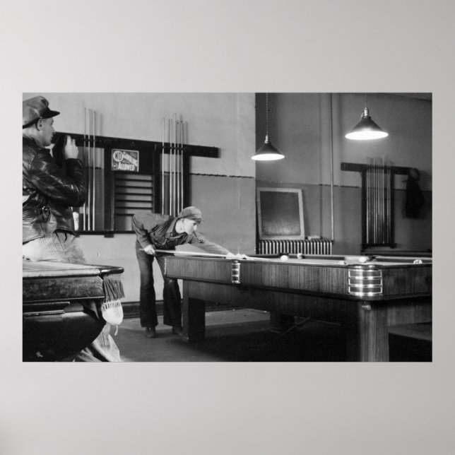 Affiches Iowa Pool Hall, 1940 (Devant)