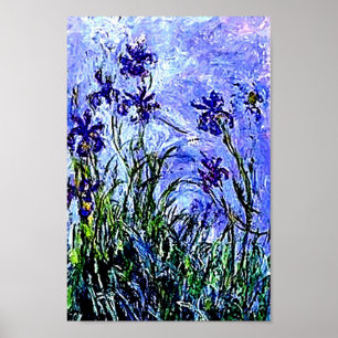 Affiches Iris par l'affiche de Claude Monet