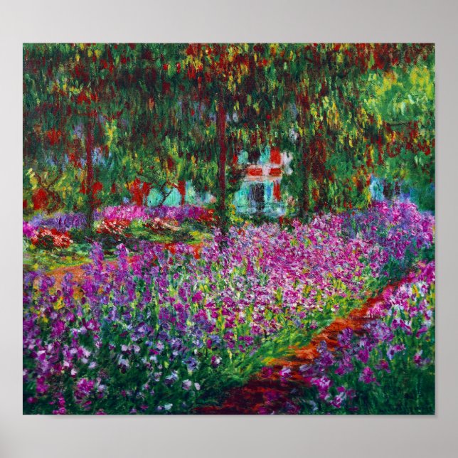 Affiches Irises dans le jardin de Monet (Devant)