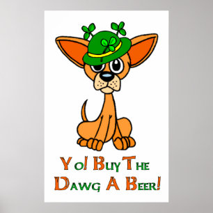 Affiches Irish Chihuahua