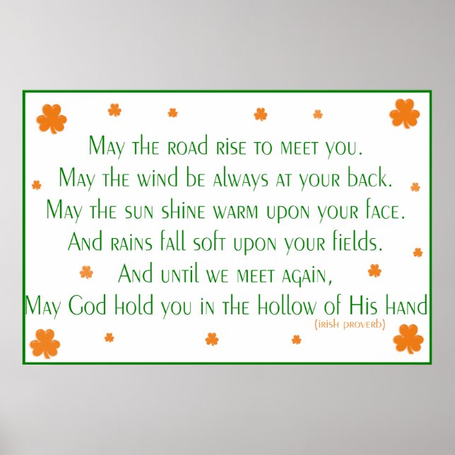 Affiches Irish Proverbe 2 Print (Devant)