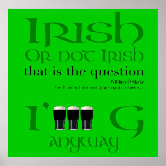 Affiches Irlandais ou pas irlandais... St Patrick's Day - P