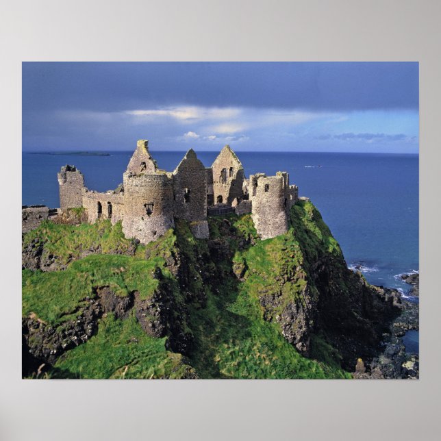 Affiches Irlande du Nord, comté d'Antrim, Dunluce (Devant)