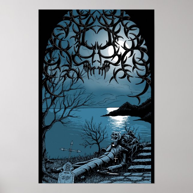 Affiches Iron Skull Print (Devant)