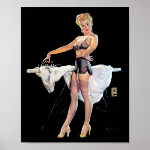 Affiches Ironing Pin Up