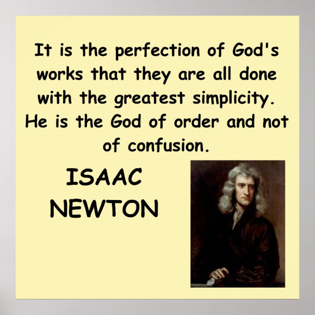 Affiches isaac newton (Devant)