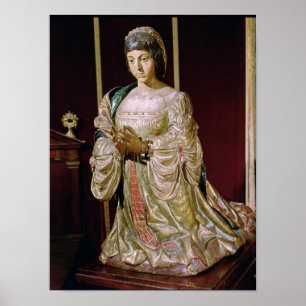 Affiches Isabella de Castille dans la prière, 1520-22
