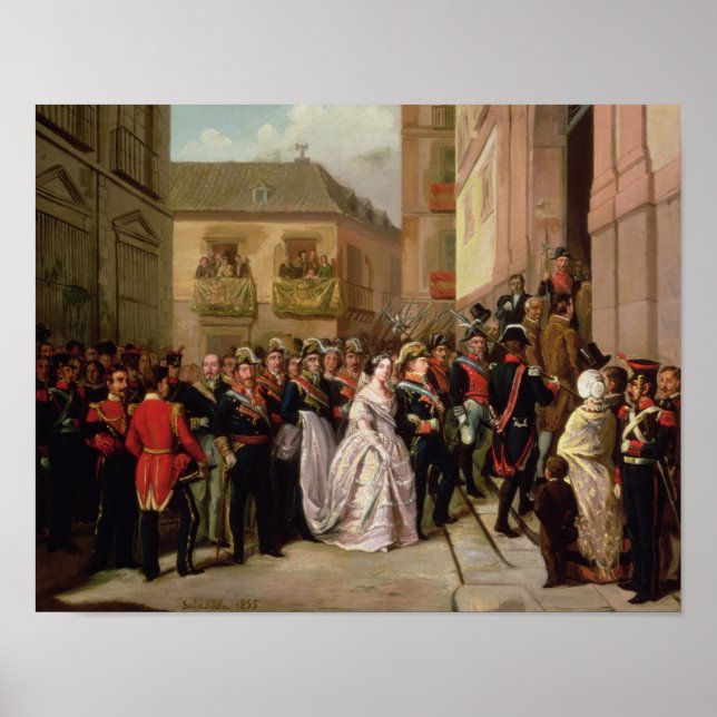 Affiches Isabella II d'Espagne et son mari (Devant)