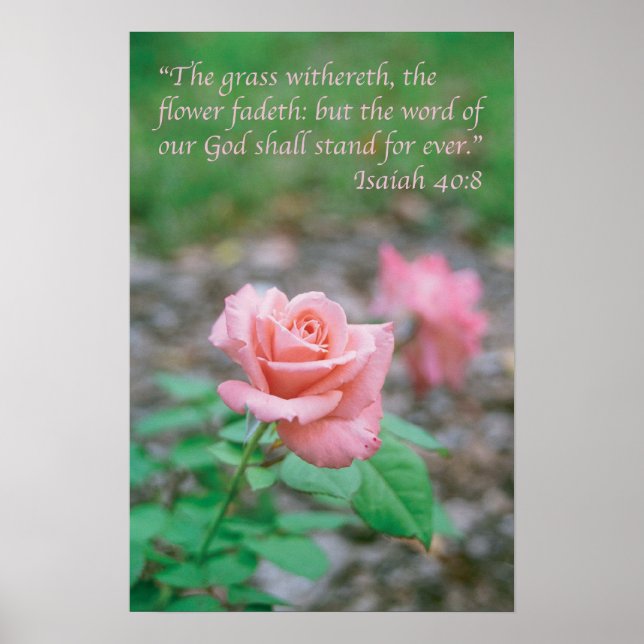 Affiches Isaiah 40:8 (Devant)