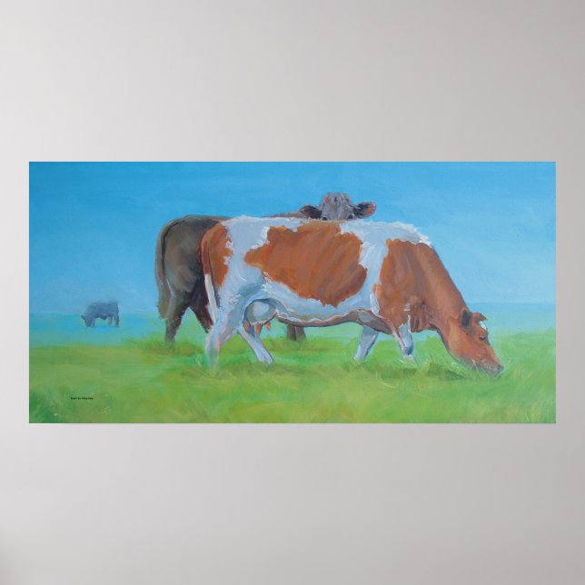 Affiches 'Isiah' Peinture de vache (Devant)