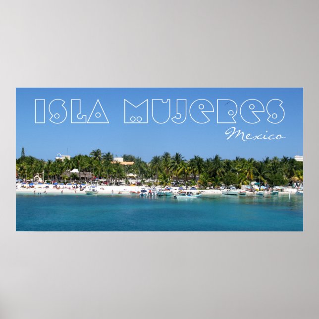 Affiches Isla Mujeres, Mexique (Devant)