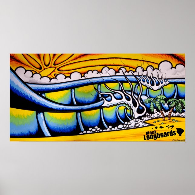 Affiches Islands Surf (Devant)