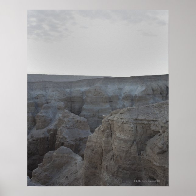 Affiches Israël, Mer Morte, formations rocheuses (Devant)