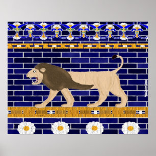 Affiches Istar Gate Lion Wall Print
