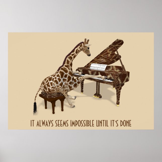 Affiches It Always Seems Impossible Until It's Done (Devant)