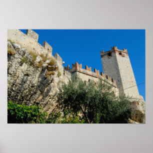 Affiches Italie, Malcesine, lac de Garde, château Scaliger