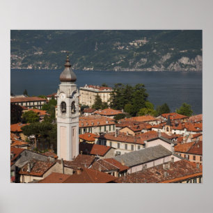 Affiches Italie, Province de Côme, Menaggio. Vue ville et 2
