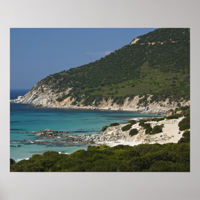 Affiches Italie, Sardaigne, Solanas. Beach. (Devant)