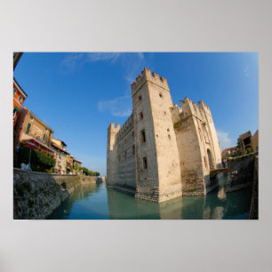 Affiches Italie, Sirmione, Lac de Garde, le Scaliger