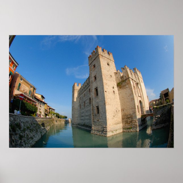 Affiches Italie, Sirmione, Lac de Garde, le Scaliger (Devant)