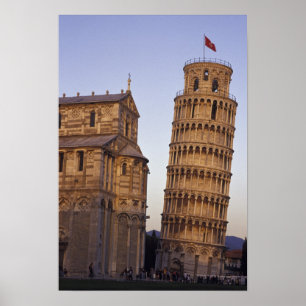 Affiches Italie, Toscane, Pise Tour penchée de Pise et