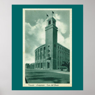 Affiches Italie vintage, Tarente Lungemare Coque de Fascio