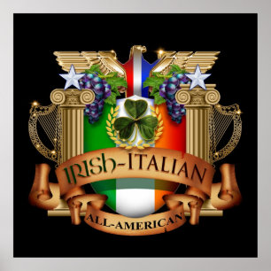 Affiches Italien irlandais tout américain