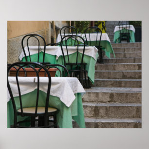 Affiches ITALY, Sicily, TAORMINA: Corso Umberto 1, Cafe