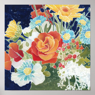 Affiches IV floral de minuit