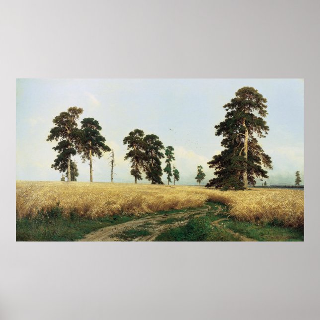 Affiches Ivan Ivanovich Chichkine (1832 - 1898) Rye (Devant)