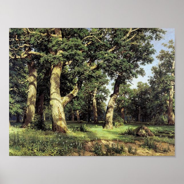 Affiches Ivan Shishkin - Chêne Grove (Devant)