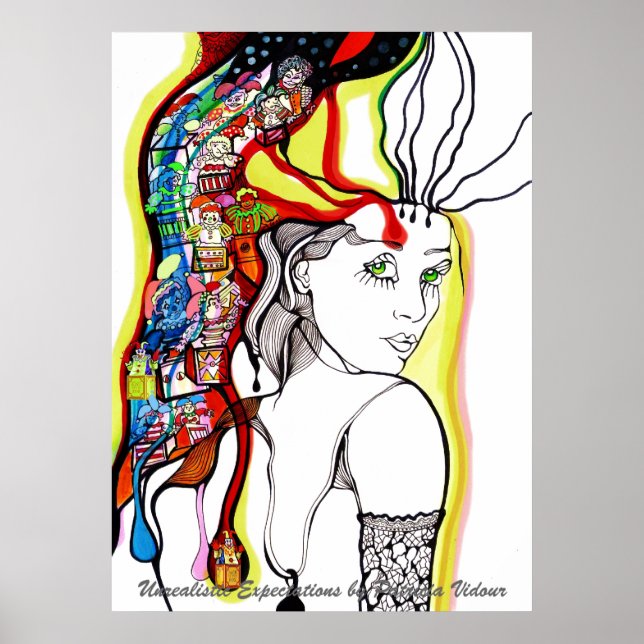 Affiches Jack dans la boîte Portrait de fille (Devant)