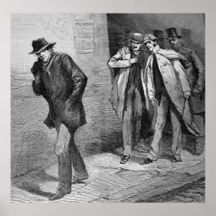 Affiches Jack the Ripper le meurtrier de Whitechapel