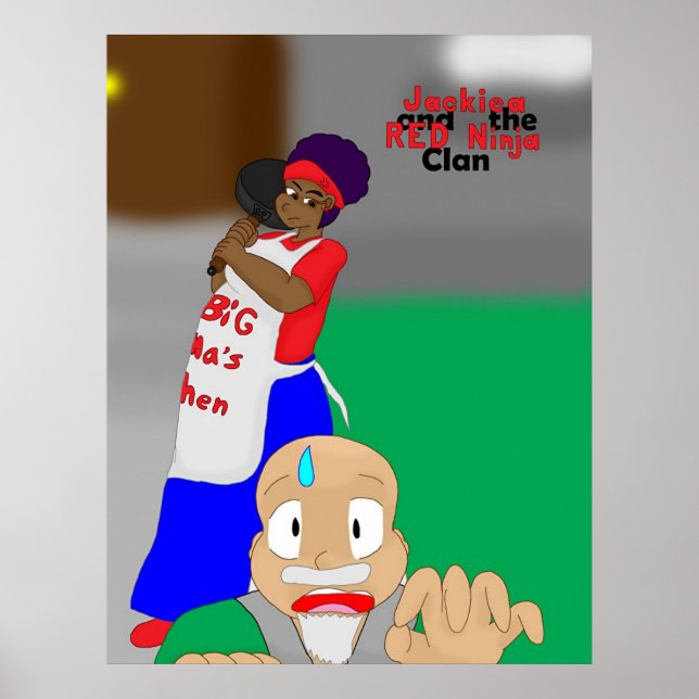 Affiches Jackiea et la couverture de clan RED Ninja 12 (Devant)