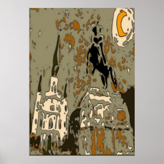 Affiches Jackson Carré à Night Tile 14