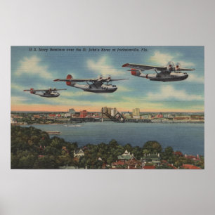 Affiches Jacksonville, FL - Bombardiers de la Marine au-des