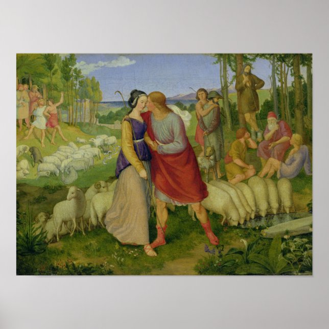 Affiches Jacob rencontre Rachel, 1827 (Devant)