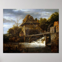 Jacob van Ruisdael Deux moulins à eau souterrains
