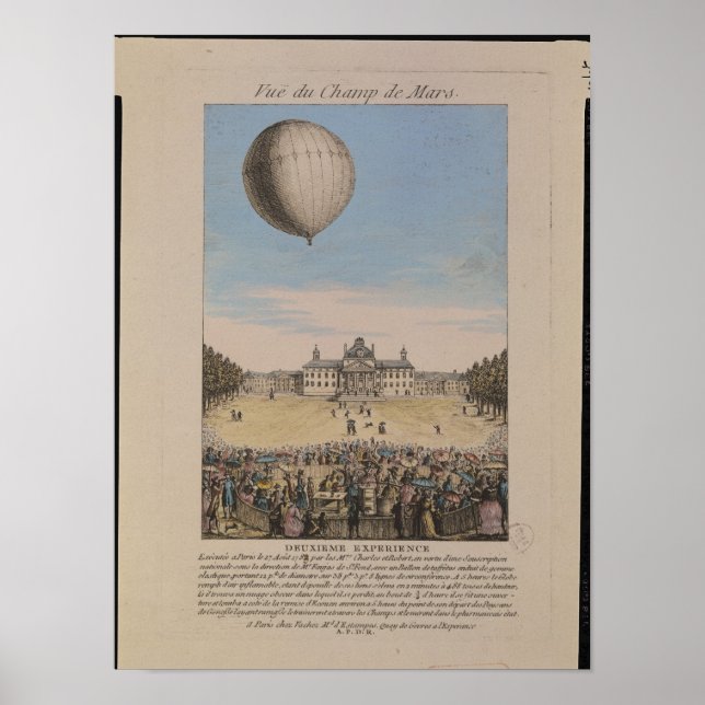 Affiches Jacques Alexandre Cesar Charles (Devant)