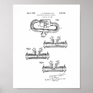 Affiches Jacques Cousteau Mouthpiece Pour Respirer Apparatu