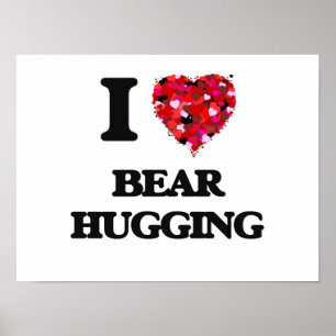 Affiches J'adore Bear Hugging