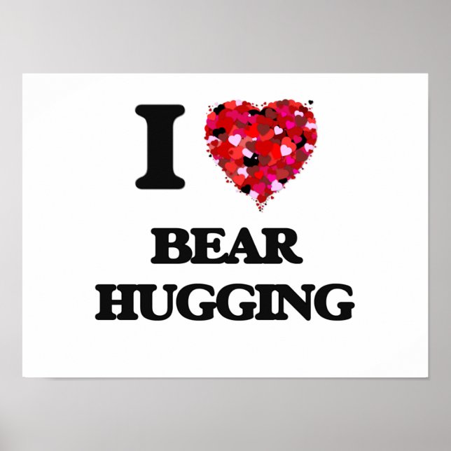 Affiches J'adore Bear Hugging (Devant)